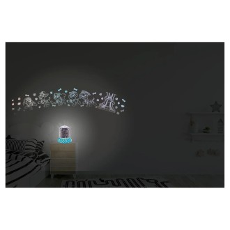 Noční světelný projektor s reproduktorem Tlapková patrola