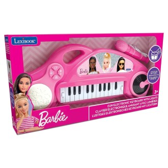 Elektronické klávesy s mikrofonem Barbie - 22 kláves