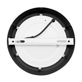 Solight LED mini panel CCT, přisazený, 12W, 900lm, 3000K, 4000K, 6000K, kulatý, černá barva Barevná teplota (К): 3000-6000 K, Stupeň krytí (IP): IP20