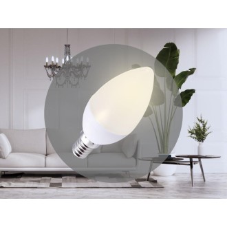 NEDES - LED žárovka 5W - C37 / E14 / SMD / 3000K - ZLS712