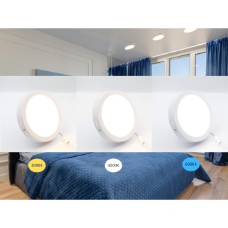 NEDES - LED přisazený panel 18W / PRSF / SMD / CCT / WH - LPL334