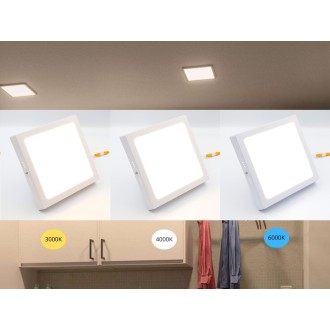 NEDES - LED přisazený panel 18W / PSSF / SMD / CCT / WH - LPL434