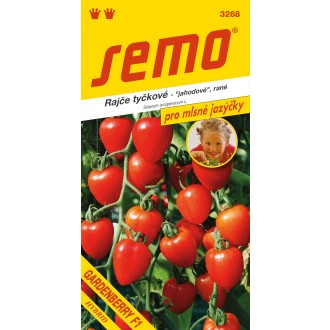 Rajče tyč. jahodové - Gardenberry F1 12s - série JAZÝČKY