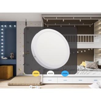 NEDES - LED přisazený panel 24W / PRSF / SMD / CCT / WH - LPL335
