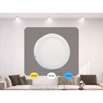 NEDES - LED přisazený panel 12W / PRSF / SMD / CCT / WH - LPL333