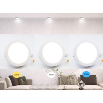 NEDES - LED přisazený panel 12W / PRSF / SMD / CCT / WH - LPL333