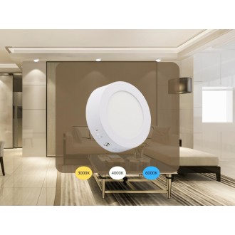 NEDES - LED přisazený panel 6W / PRSF / SMD / CCT / WH - LPL331