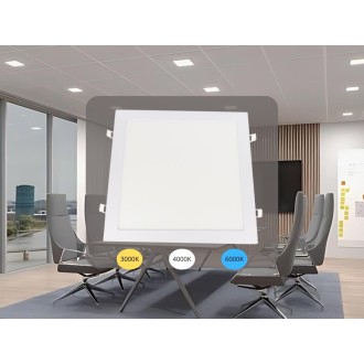NEDES - LED vsazený panel 24W / PS / SMD / CCT / WH - LPL235