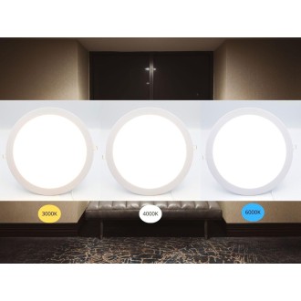NEDES - LED vsazený panel 24W / PR / SMD / CCT / WH - LPL135