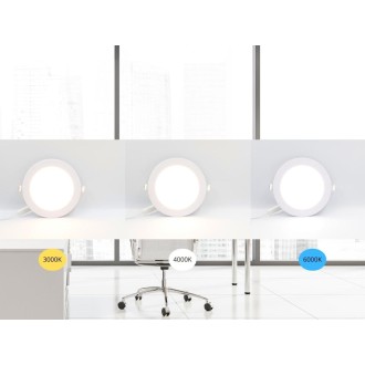 NEDES - LED vsazený panel 12W / PR / SMD / CCT / WH - LPL133