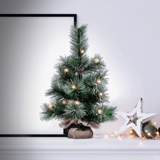 Solight vánoční stromek 45cm, 15LED, 3x AA, IP44 časovač Stupeň krytí (IP): IP44