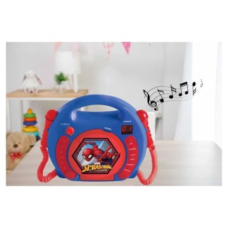 Přenosný CD přehrávač Spider-Man se 2 mikrofony