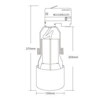 T-led - Lištové svítidlo JET-T Varianta: Černá, Napětí (V): 230 V
