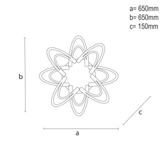 NEDES - LED svítidlo + dálkový ovladač 125W - J3331/B