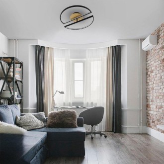 NEDES - LED stropní svítidlo s dálkovým ovladačem 75W - TA1303/BW