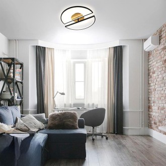 NEDES - LED stropní svítidlo s dálkovým ovladačem 75W - TA1303/BW