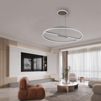 NEDES - LED závěsné svítidlo s dálkovým ovladačem 95W - J7308/W