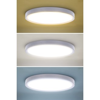 Solight LED osvětlení s dálkovým ovladačem Estela White, 36W, 2700lm, 30cm, změna chromatičnosti, stmívatelné Barevná teplota (К): 3000-6000 K, Stupeň krytí (IP): IP20
