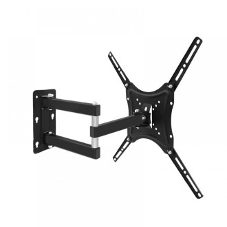 DeTech Otočný držák na TV 26–55" na stěnu - černá