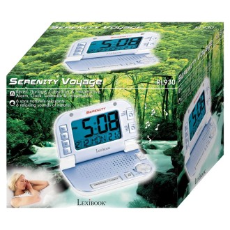 Cestovní budík s relaxačními melodiemi a zvuky