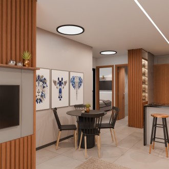 T-led - LED panel PANKA 50W CCT černé kulaté stropní Varianta: LED panel PANKA 50W CCT černé kulaté stropní