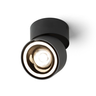 Rendl - ALBANO přisazená černá/zlatá 230V LED 5W 3000K Barevná teplota (К): 3000 K