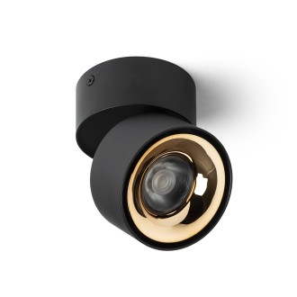Rendl - ALBANO přisazená černá/zlatá 230V LED 5W 3000K Barevná teplota (К): 3000 K