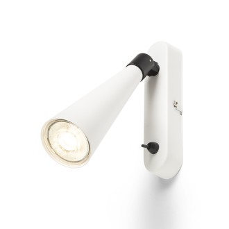 Rendl - ALEXIS nástěnná černá chrom 230V LED GU10 5W Barva: Bílá