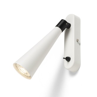 Rendl - ALEXIS nástěnná černá chrom 230V LED GU10 5W Barva: Bílá