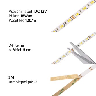 T-led - LED pásek CCT CCT18W12V záruka 3 roky Varianta: LED pásek CCT CCT18W12V záruka 3 roky
