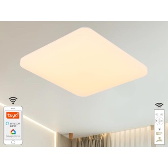 NEDES LED stropní lampa OPAL s dálkovým ovladačem + Wifi 48W - LC902S/S
