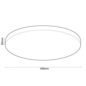 NEDES LED stropní lampa OPAL s dálkovým ovladačem + Wifi 48W - LC902S