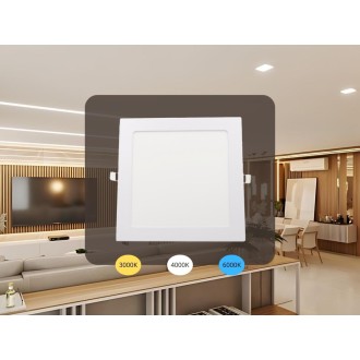 NEDES LED vsazený panel 18W / PS / SMD / CCT / WH - LPL234