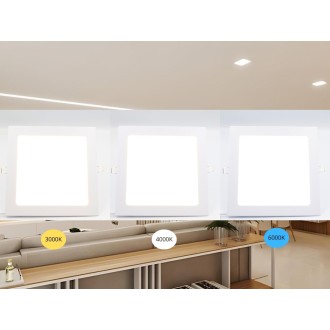 NEDES LED vsazený panel 18W / PS / SMD / CCT / WH - LPL234