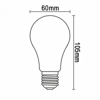 NEDES LED Filament 5W CLEAR - A60 / E27 / 4000K - ZLF521A