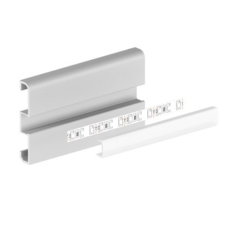 T-led LED profil soklový P15-1 bílý Varianta: Profil bez krytu 2m