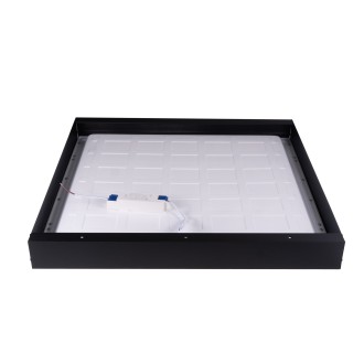 T-led Rám LED panelu 60x60cm 65mm pro přisazení černý Varianta: Rám LED panelu 60x60cm 65mm pro přisazení černý