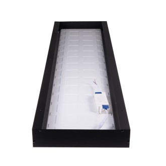 T-led Rám LED panelu 30x120cm 65mm pro přisazení černý Varianta: Rám LED panelu 30x120cm 65mm pro přisazení černý