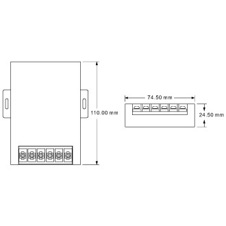 T-led Přijímač dimLED PR RGB2 3v1 Varianta: Přijímač dimLED PR RGB2 3v1