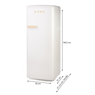 Retro lednice - monoklimatická bez mrazáku - bílá - DOMO DO91709R