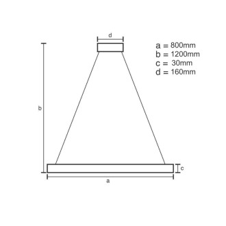 NEDES LED závěsná lampa + dálkový ovladač 55W - J4387/B