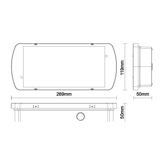 NEDES LED nouzové svítidlo 2W /3h / IP65 - LEL103
