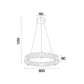 NEDES ENRIQUE závěsný lustr 800 - N2002