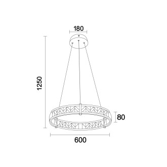 NEDES ENRIQUE závěsný lustr 600 - N2001