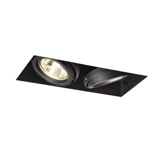 Rendl Zápustné svítidlo ELECTRA II bezrámečkové, černé, G53, 2×15W, 12V Barva: Černá