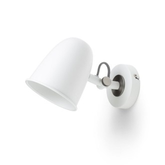 Rendl DANNY nástěnná černá mosaz 230V LED E14 5W Barva: Bílá, Barva / Materiál: matný nikl