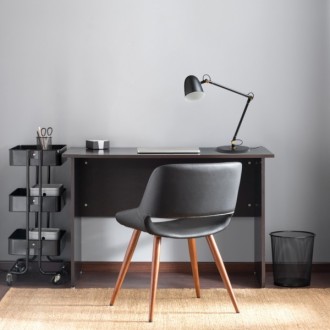 Rendl DANNY stolní černá mosaz 230V LED E14 5W Barva: Černá, Barva / Materiál: mosaz