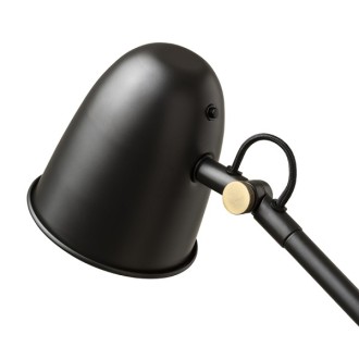 Rendl DANNY stojanová černá mosaz 230V LED E14 5W Barva: Černá, Barva / Materiál: mosaz