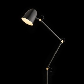 Rendl DANNY stojanová černá mosaz 230V LED E14 5W Barva: Černá, Barva / Materiál: mosaz