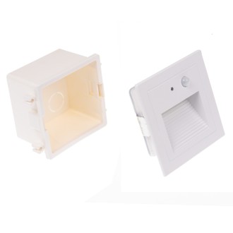 T-led LED vestavné svítidlo PIR-LOPEN-W-IP65 bílé Varianta: Denní bílá